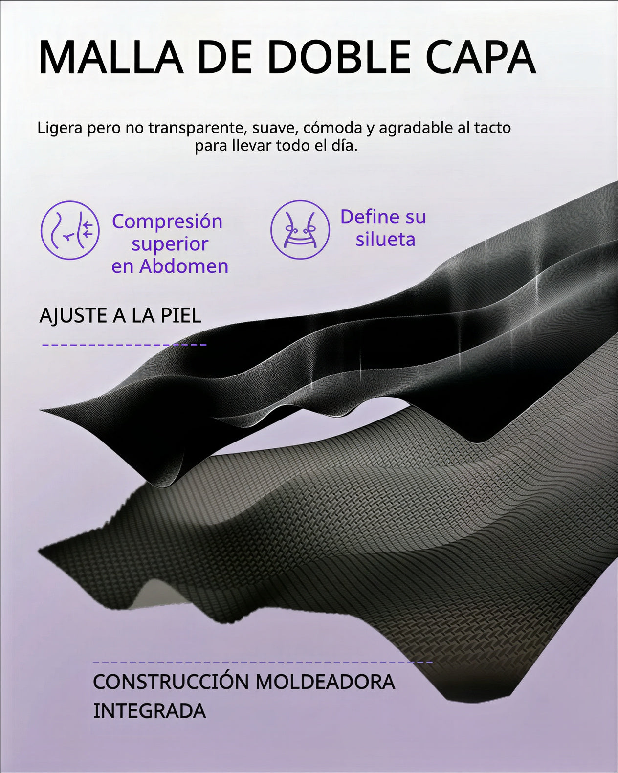Faja Moldeadora de Glúteos Con Control de Abdomen y Cremallera en La Entrepierna